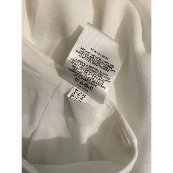 EXPRESS Cropped Wide Leg High Rise Pants White Women's Size 4R - Picture 7 of 8